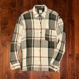 Zara Men’s Green Plaid Button-Up Shirt